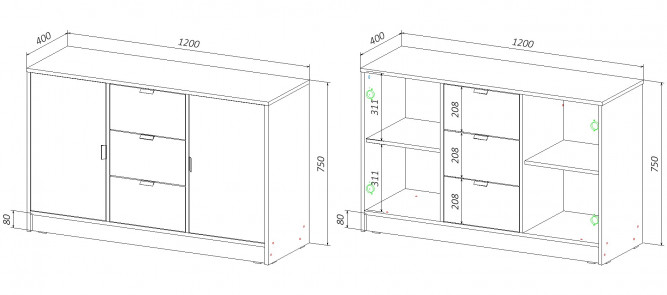 Комод Хантер