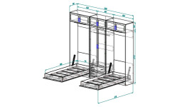 Шкаф-кровать трансформер Леонора