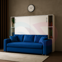 Шкаф-кровать трансформер с диваном Пальма