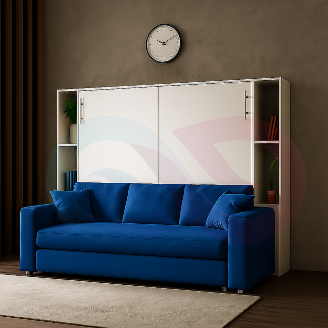 Шкаф-кровать трансформер с диваном Пальма