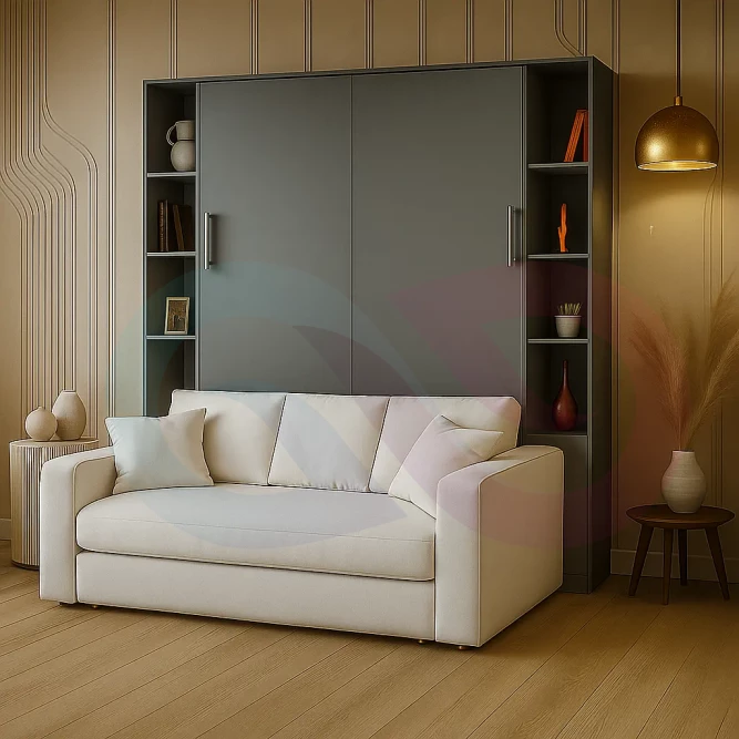 Шкаф-кровать трансформер с диваном Мэлми-2