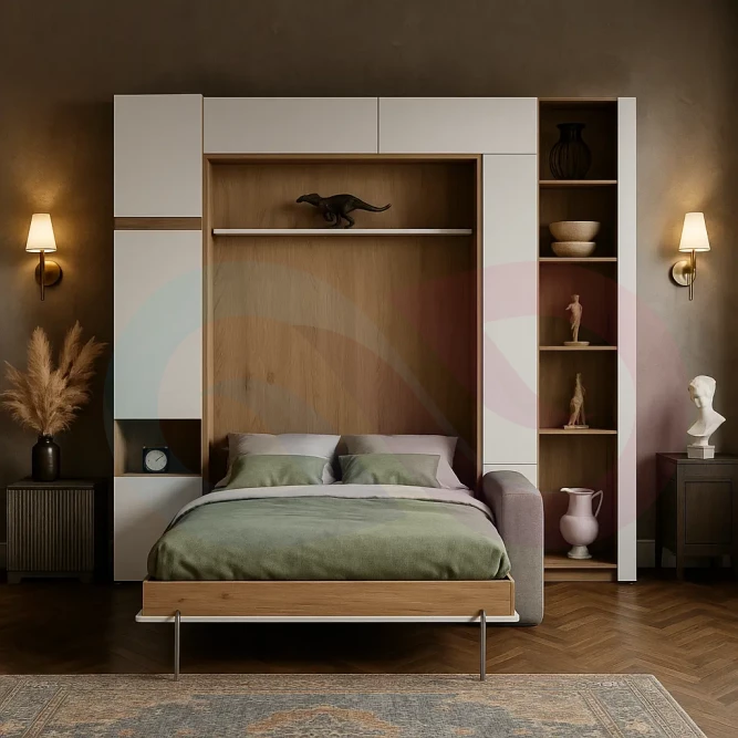 Шкаф-кровать с диваном Тира