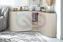 Угловой радиусный комод Эллизиум