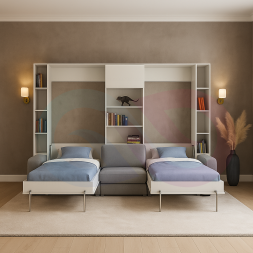 Шкаф-кровать трансформер с диваном Сиерра