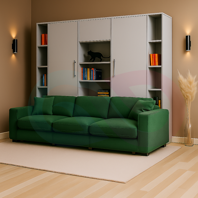 Шкаф-кровать трансформер с диваном Сиерра