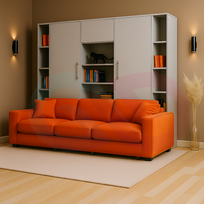 Шкаф-кровать трансформер с диваном Сиерра