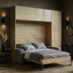 Шкаф-кровать с диваном Гирро