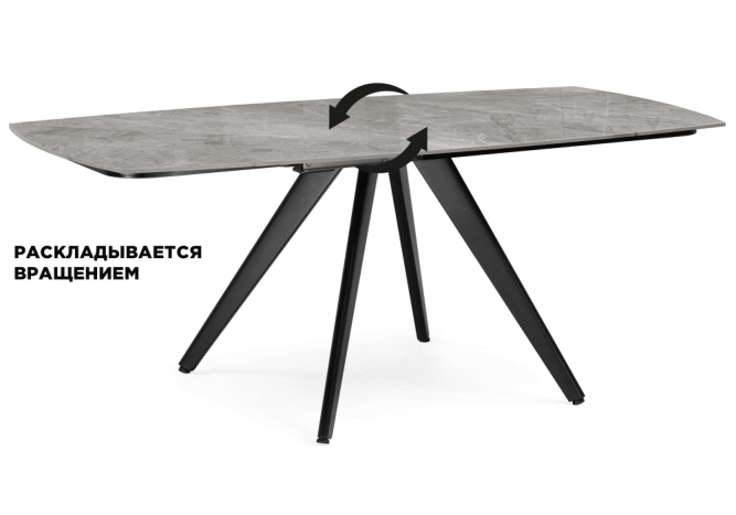 Раздвижной керамический стол Силви