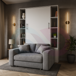 Шкаф-кровать трансформер с диваном Мэлми-1