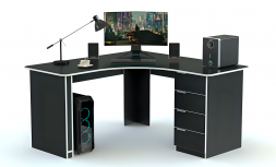 Угловой компьютерный стол Хьюго