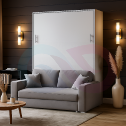 Шкаф-кровать трансформер с диваном Флай