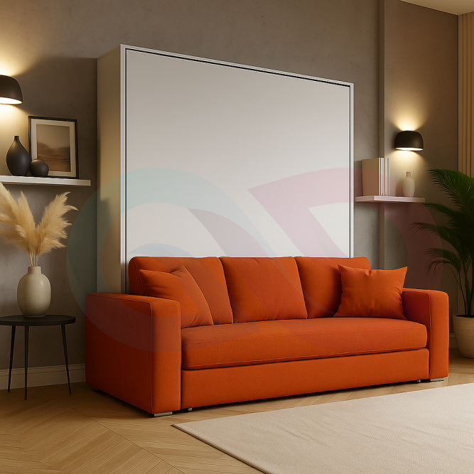 Шкаф-кровать трансформер с диваном Серенада