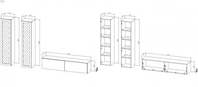 Стенка в гостиную Мэй