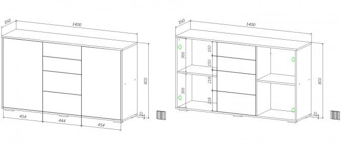 Комод Даймонд